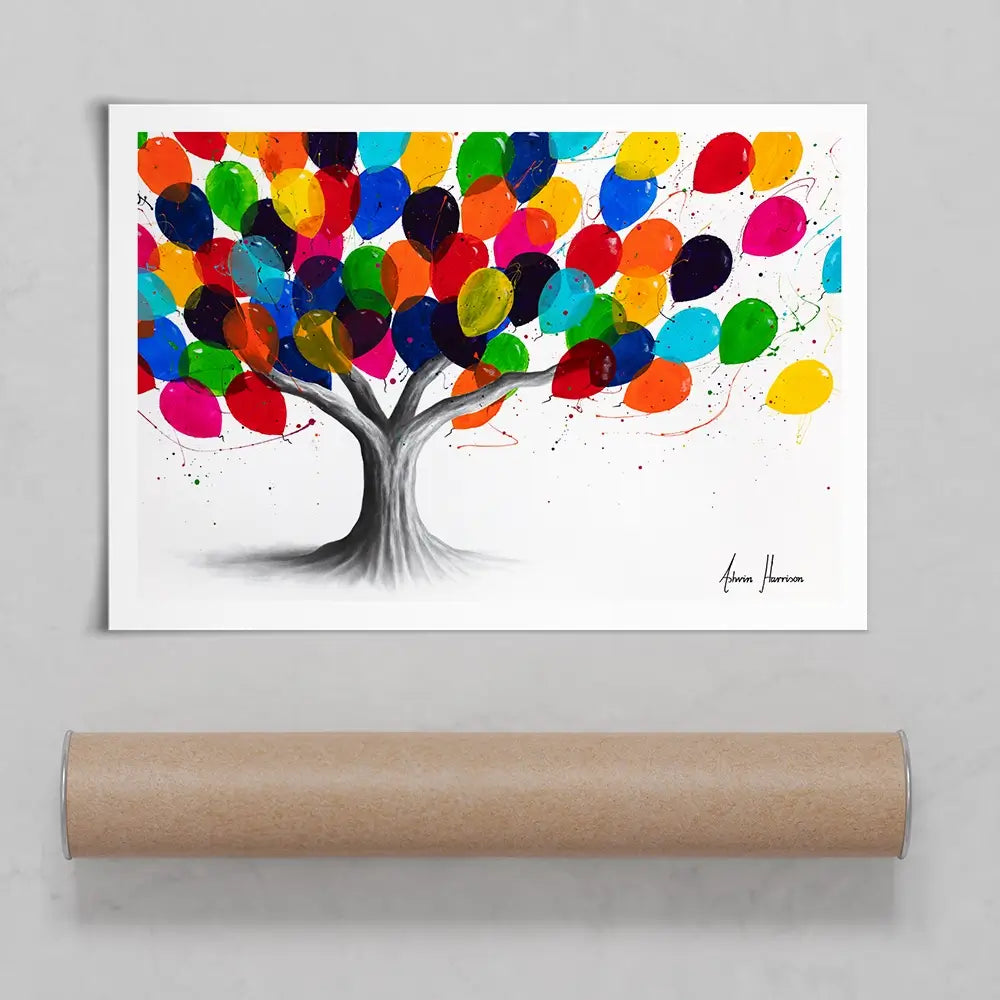 Birthday Tree Art Print Birthday Tree Art Print wall art product Ashvin Harrison