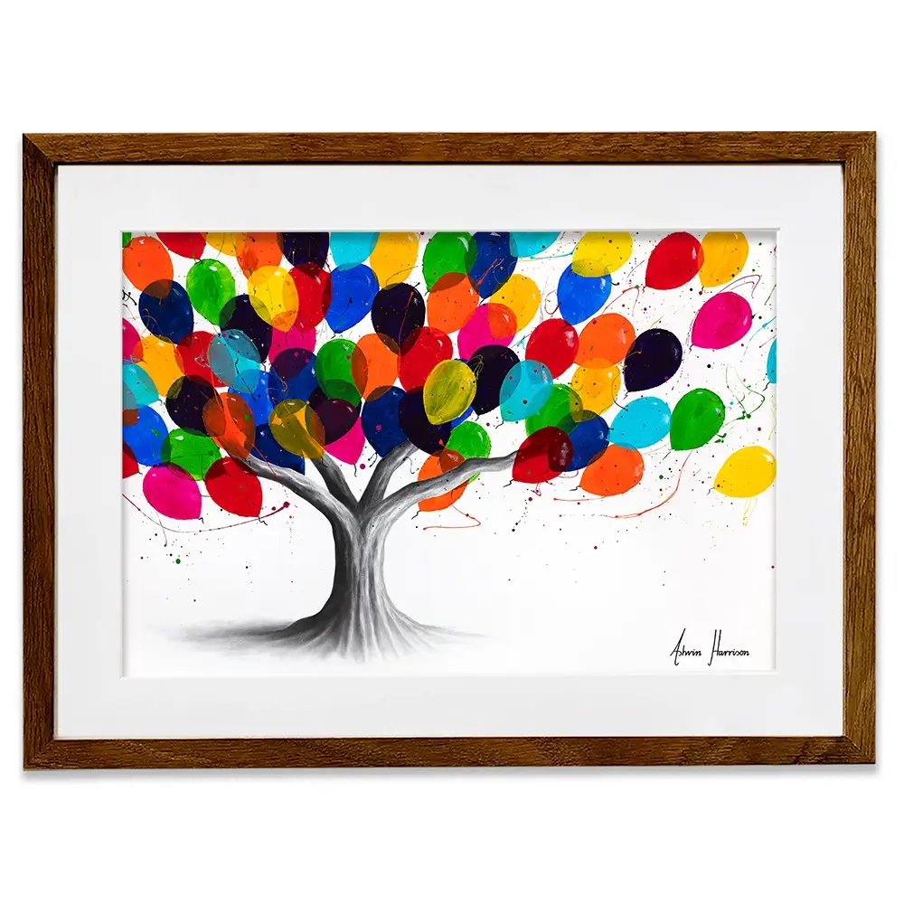 Birthday Tree Framed Art Print Birthday Tree Framed Art Print wall art product Ashvin Harrison