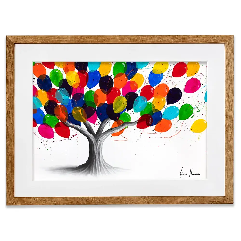 Birthday Tree Framed Art Print Birthday Tree Framed Art Print wall art product Ashvin Harrison