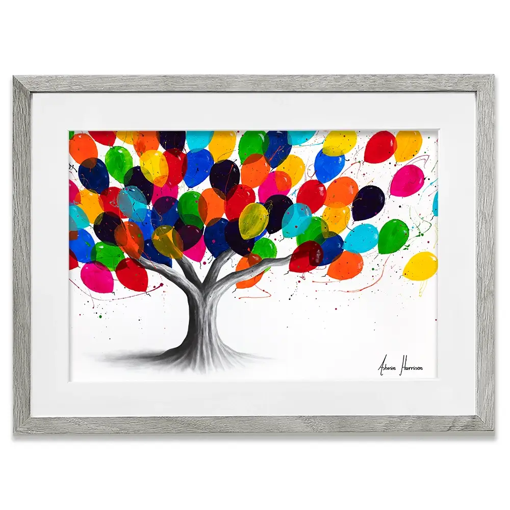 Birthday Tree Framed Art Print Birthday Tree Framed Art Print wall art product Ashvin Harrison