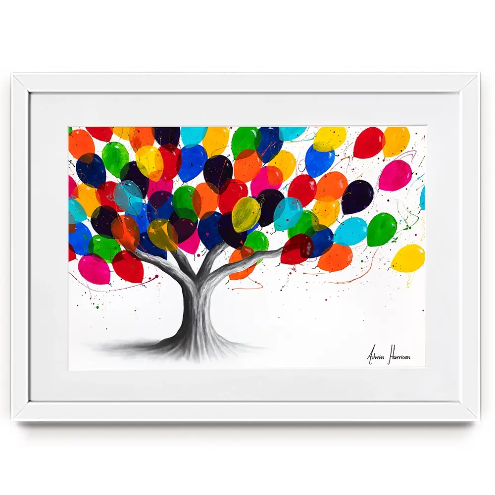 Birthday Tree Framed Art Print Birthday Tree Framed Art Print wall art product Ashvin Harrison