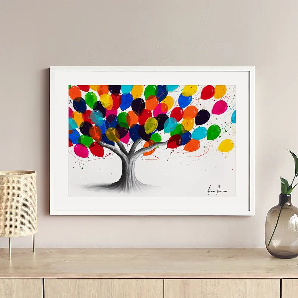 Birthday Tree Framed Art Print Birthday Tree Framed Art Print wall art product Ashvin Harrison