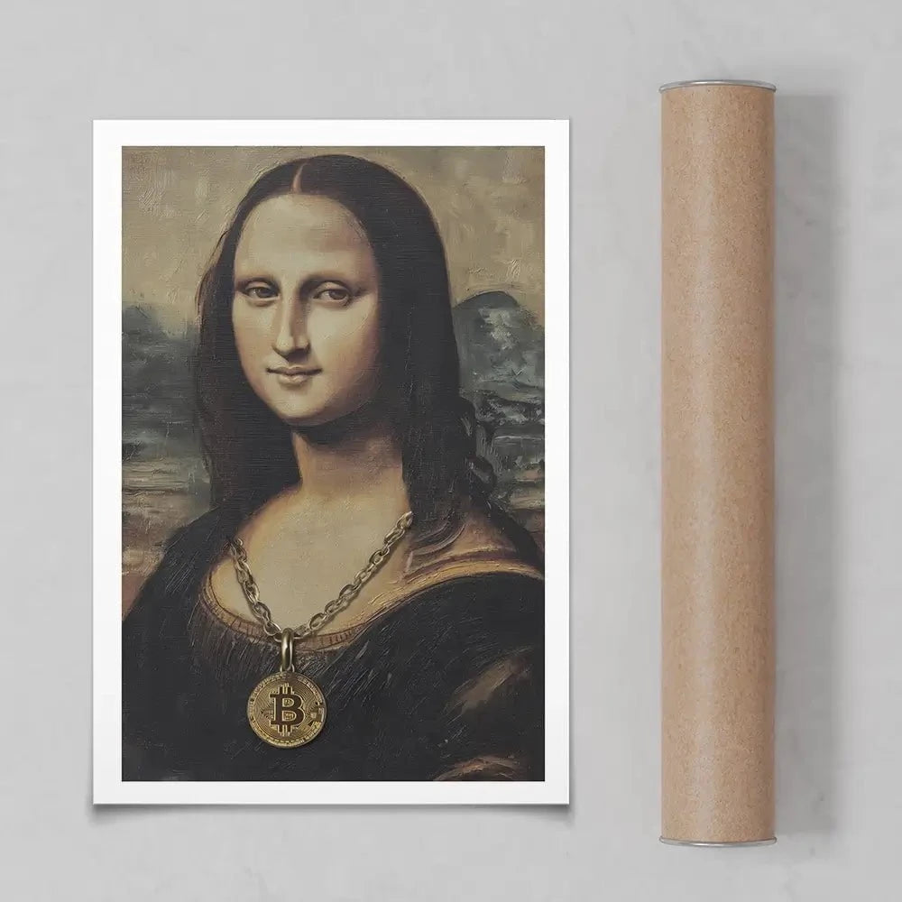 Bitcoin Smile Art Print Bitcoin Smile Art Print wall art product Svetlana Aleynikova
