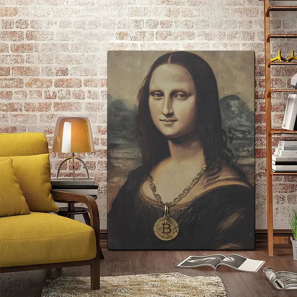 Bitcoin Smile Canvas Print Bitcoin Smile Canvas Print wall art product Svetlana Aleynikova