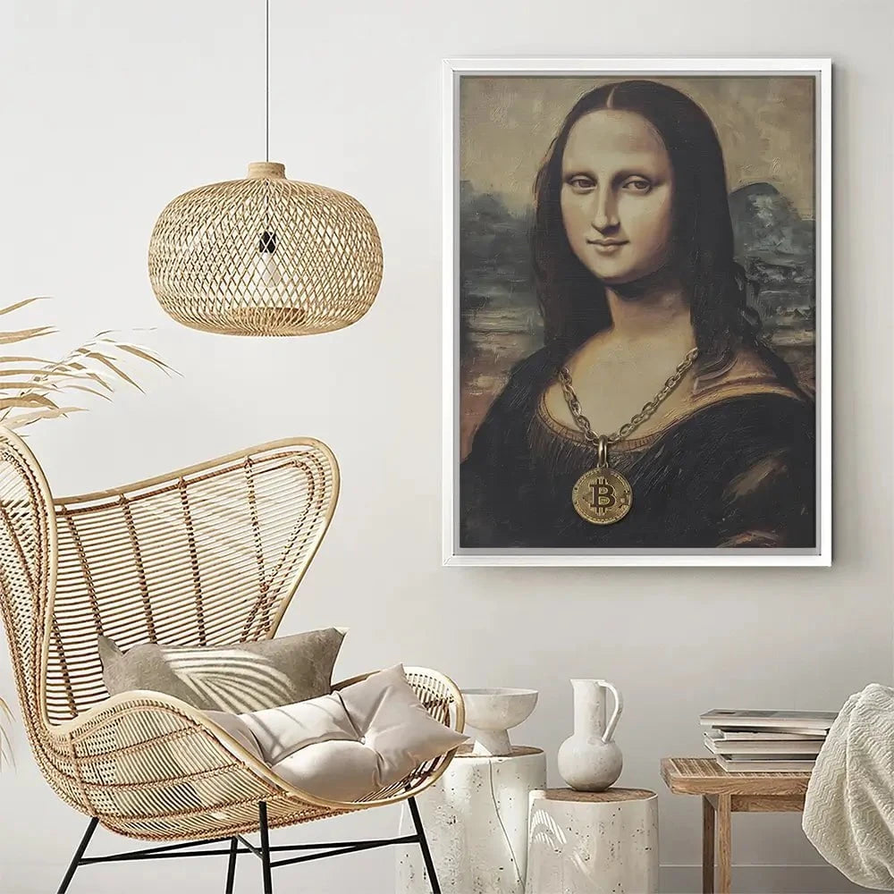 Bitcoin Smile Canvas Print Bitcoin Smile Canvas Print wall art product Svetlana Aleynikova