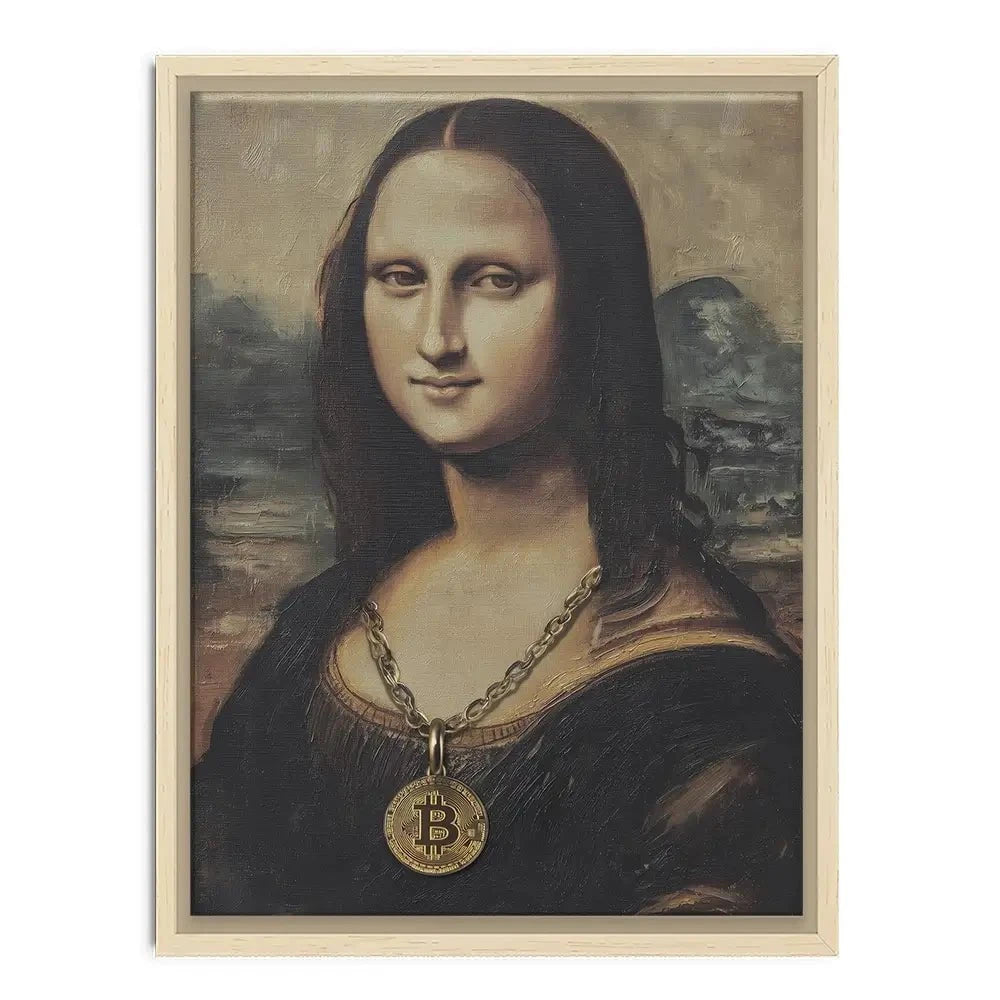 Bitcoin Smile Canvas Print Bitcoin Smile Canvas Print wall art product Svetlana Aleynikova