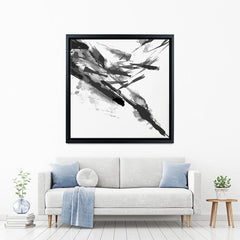 Black And White Abstract Square Canvas Print wall art product shooarts / Shutterstock
