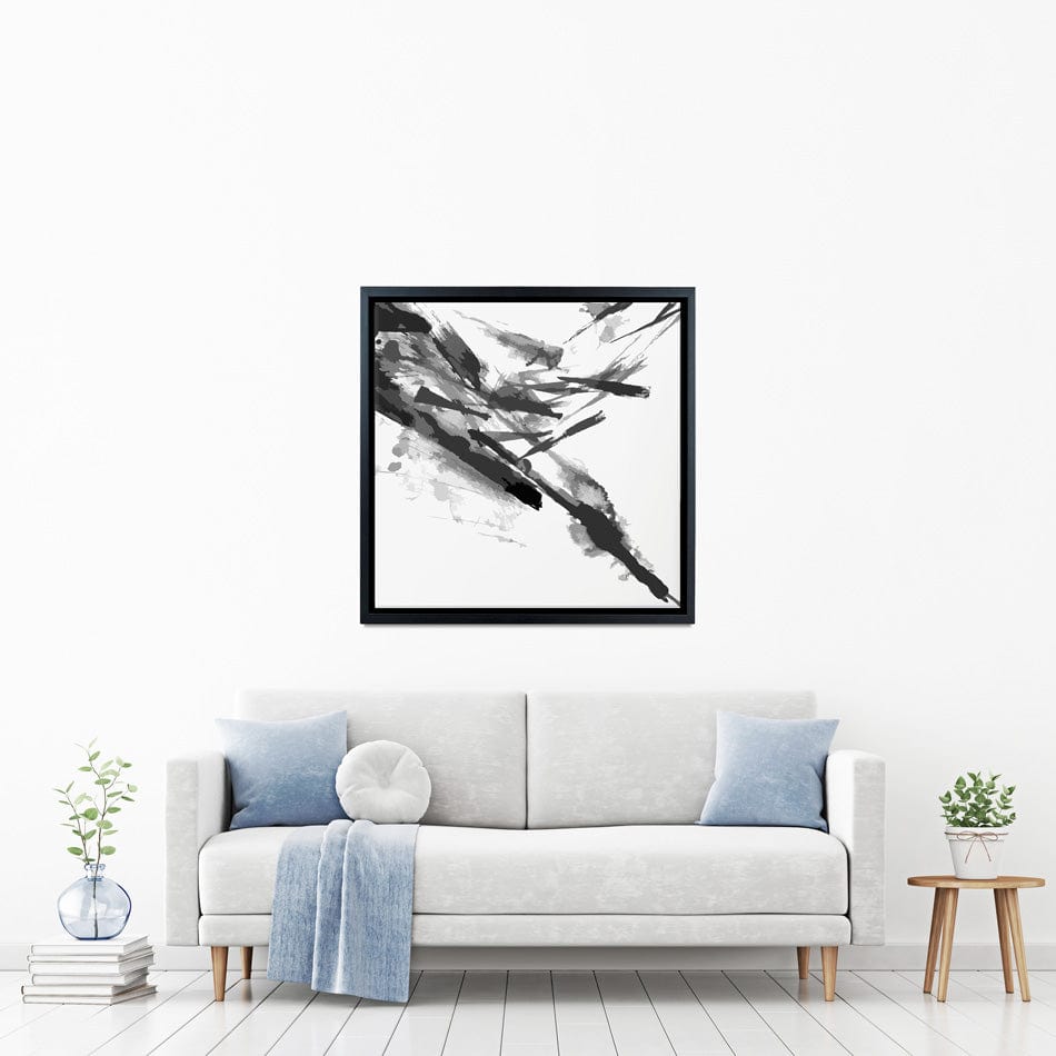 Black And White Abstract Square Canvas Print wall art product shooarts / Shutterstock