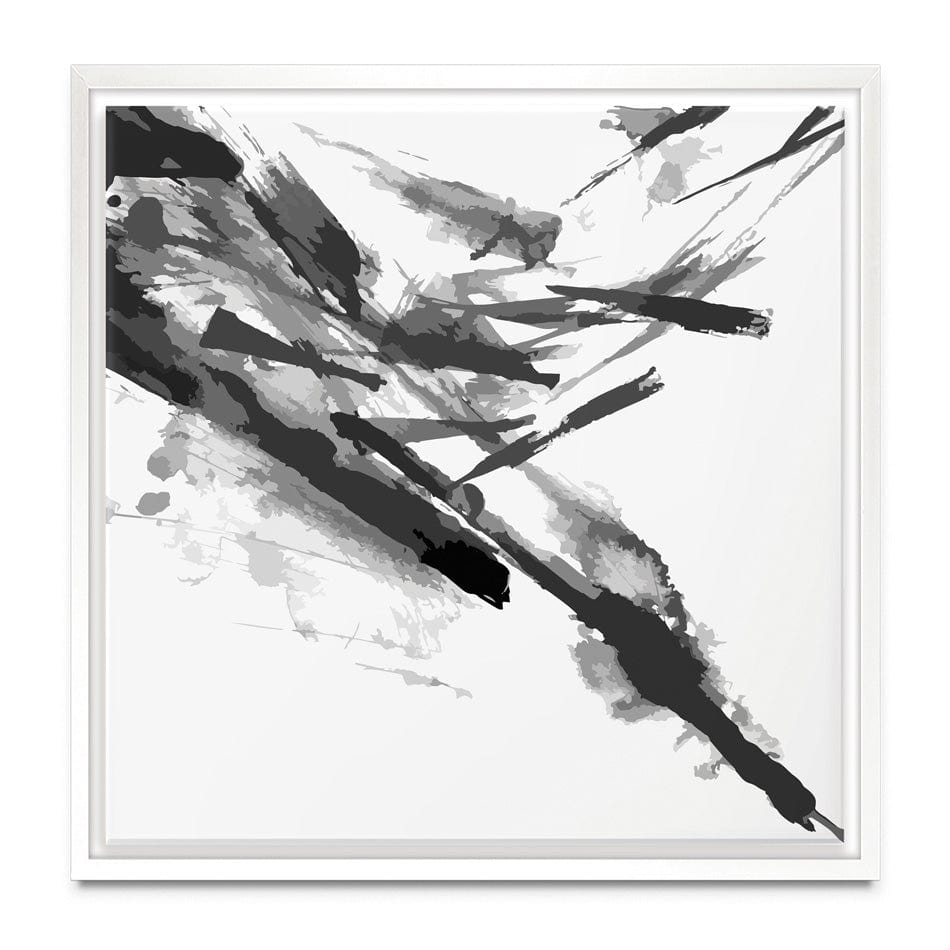 Black And White Abstract Square Canvas Print wall art product shooarts / Shutterstock