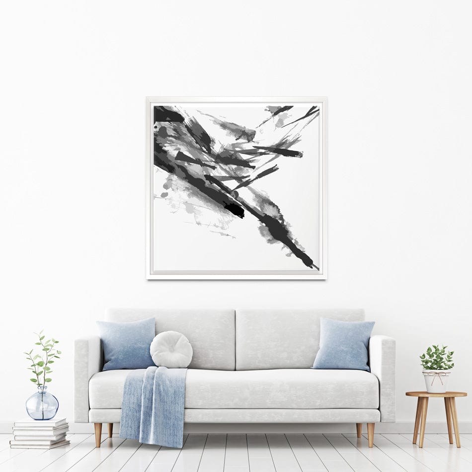 Black And White Abstract Square Canvas Print wall art product shooarts / Shutterstock