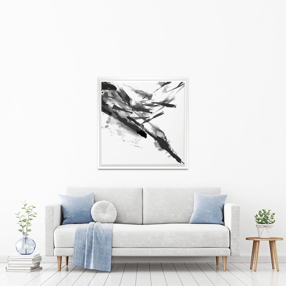 Black And White Abstract Square Canvas Print wall art product shooarts / Shutterstock
