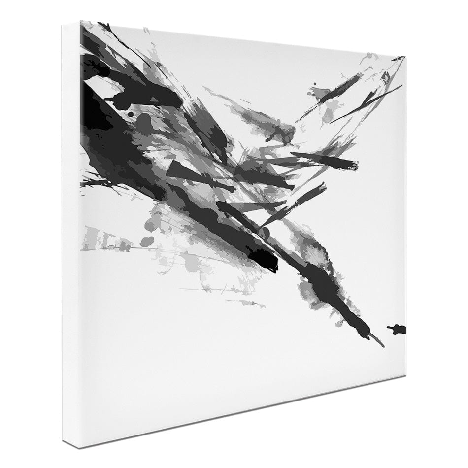 Black And White Abstract Square Canvas Print wall art product shooarts / Shutterstock
