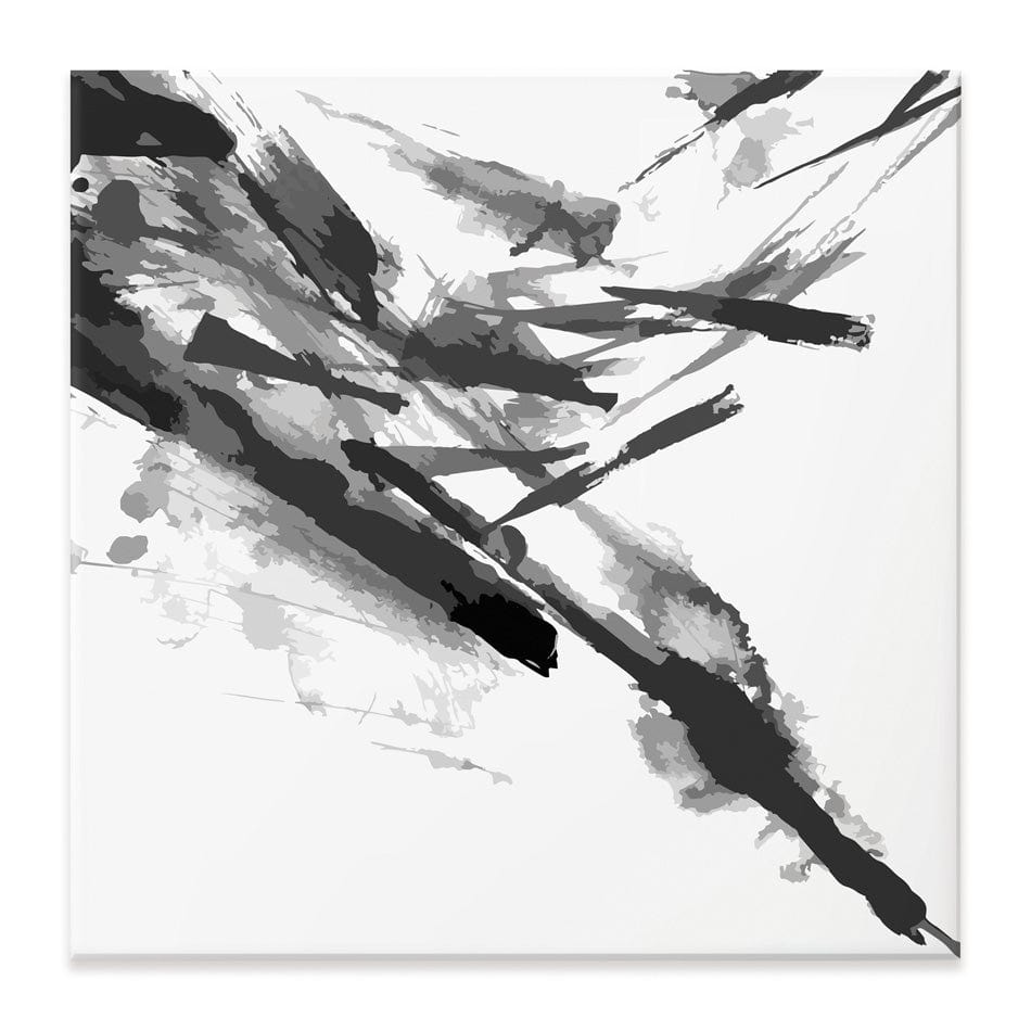 Black And White Abstract Square Canvas Print wall art product shooarts / Shutterstock