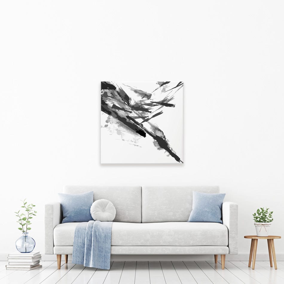 Black And White Abstract Square Canvas Print wall art product shooarts / Shutterstock