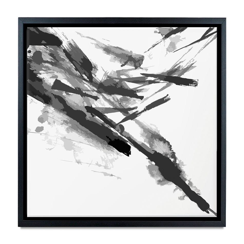 Black And White Abstract Square Canvas Print wall art product shooarts / Shutterstock