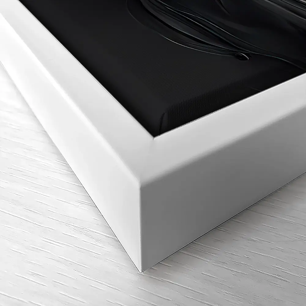 Black And White Boundary Canvas Print Black And White Boundary Canvas Print wall art product Fortis Design / Shutterstock