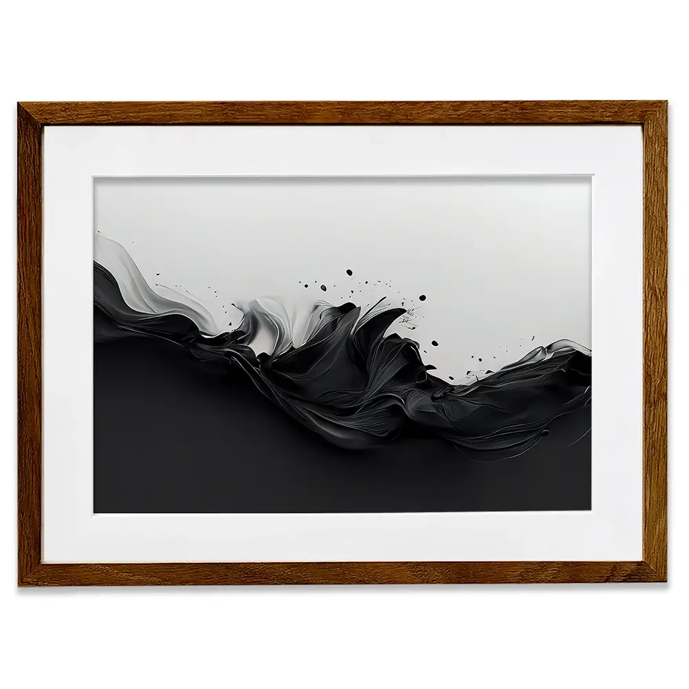 Black And White Boundary Framed Art Print Black And White Boundary Framed Art Print wall art product Fortis Design / Shutterstock