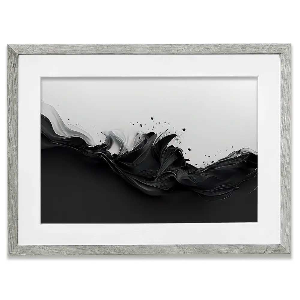 Black And White Boundary Framed Art Print Black And White Boundary Framed Art Print wall art product Fortis Design / Shutterstock
