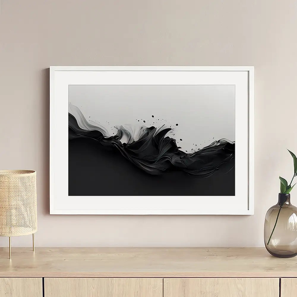 Black And White Boundary Framed Art Print Black And White Boundary Framed Art Print wall art product Fortis Design / Shutterstock