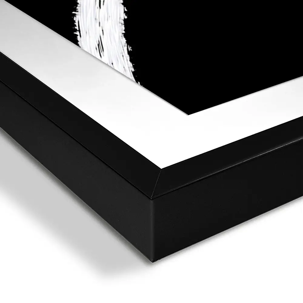 Black And White Framed Art Print Trio Black And White Framed Art Print Trio wall art product Yuli Saputra