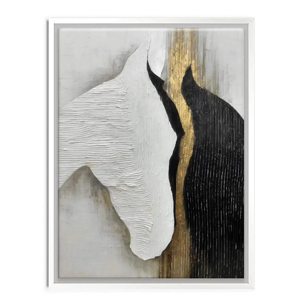 Black And White Horses Canvas Print Black And White Horses Canvas Print wall art product LSR Design Studio - Independent