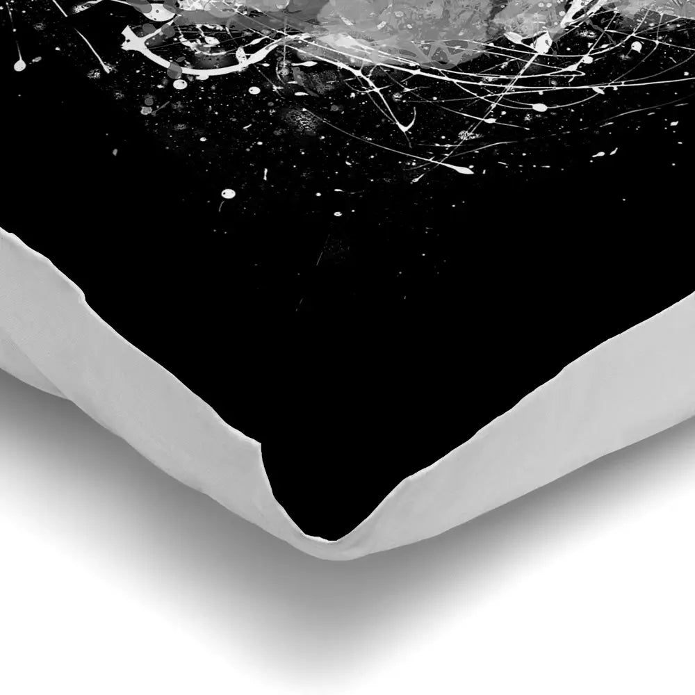 Black And White Skull Cushion Black And White Skull Cushion wall art product Aimee Linzi