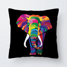 Black Colourful Elephant Cushion Black Colourful Elephant Cushion wall art product Denel / Shutterstock