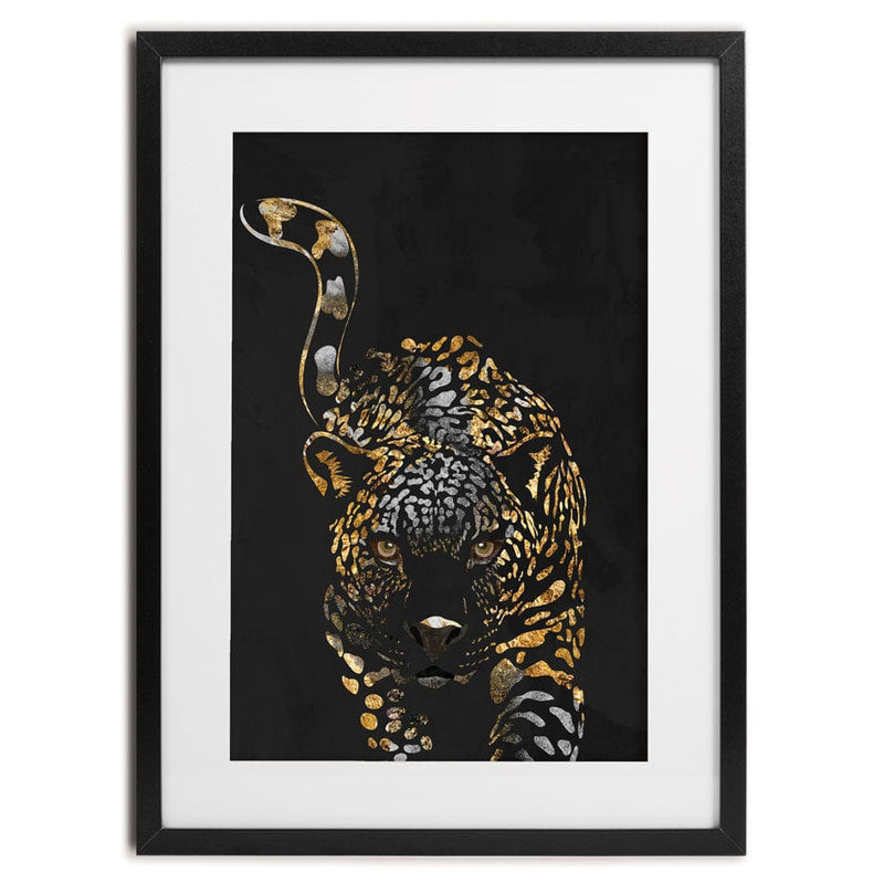Black Jaguar Framed Art Print wall art product Sarah Manovski