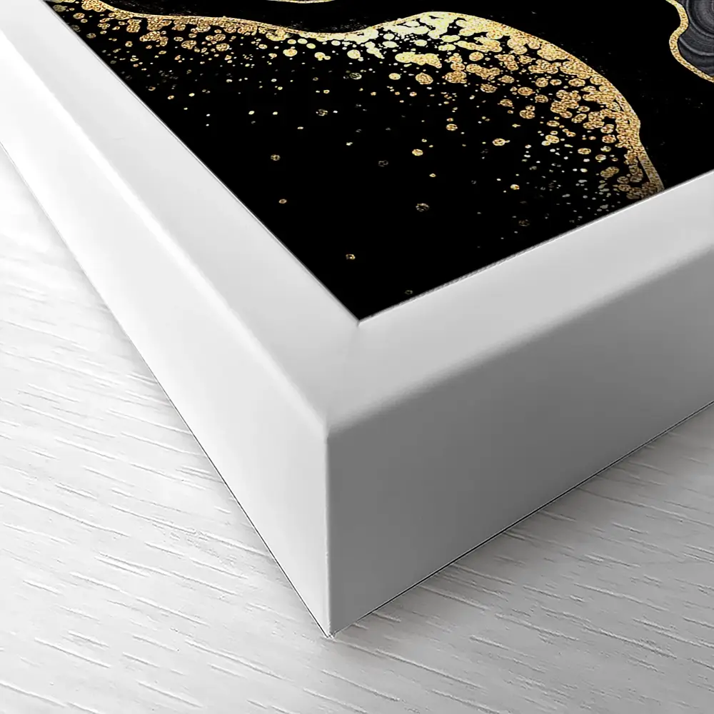 Black Marble Canvas Print Black Marble Canvas Print wall art product wacomka / Shutterstock