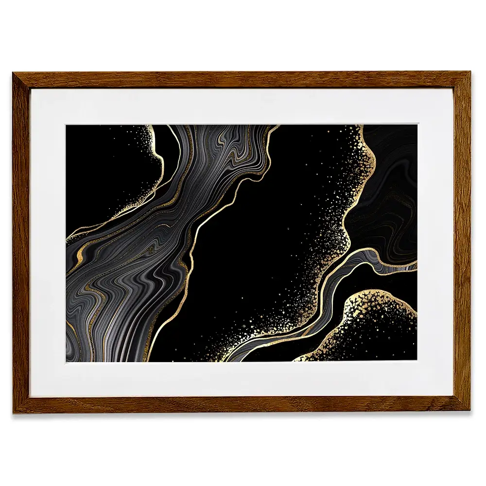 Black Marble Framed Art Print Black Marble Framed Art Print wall art product wacomka / Shutterstock