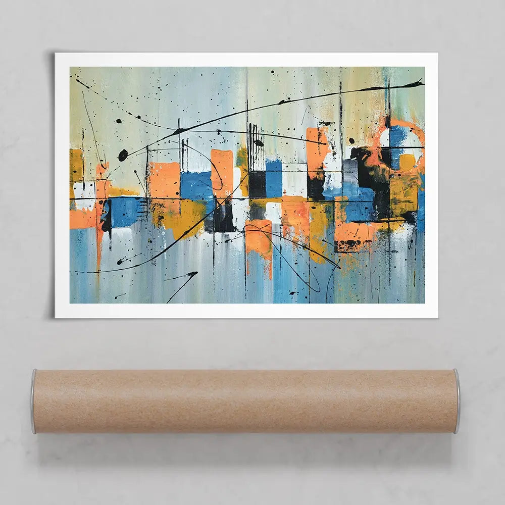 Black Splat Art Print Black Splat Art Print wall art product Art Print Shop