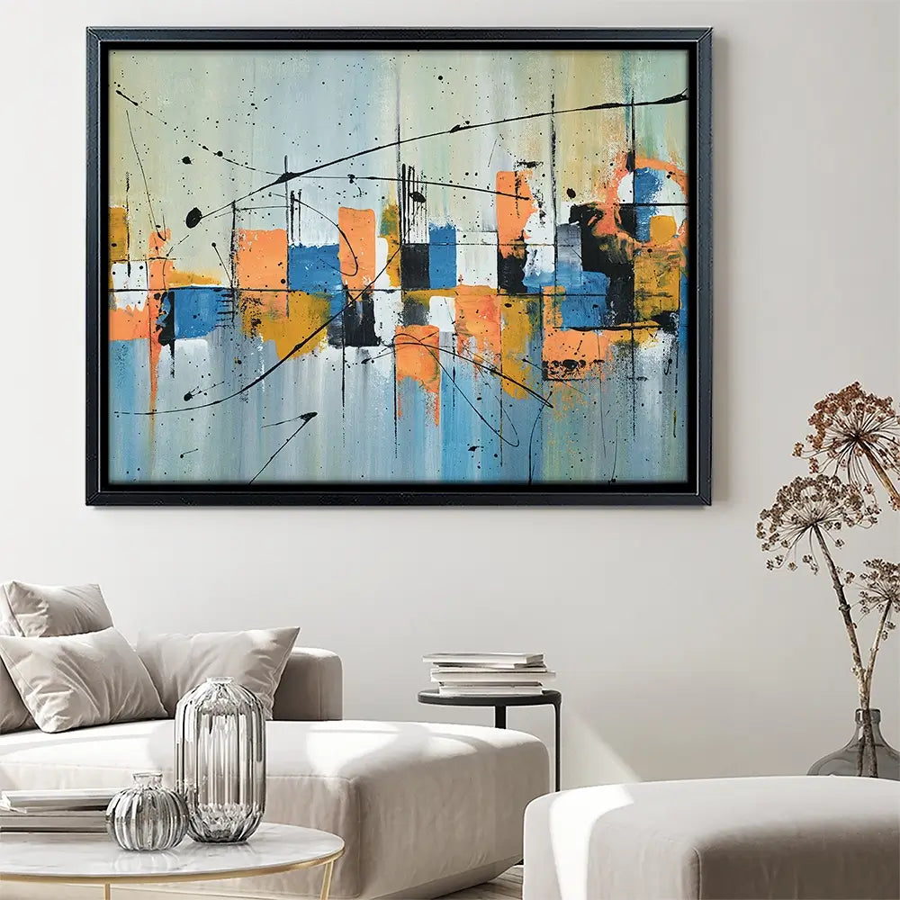 Black Splat Canvas Print Black Splat Canvas Print wall art product Art Print Shop