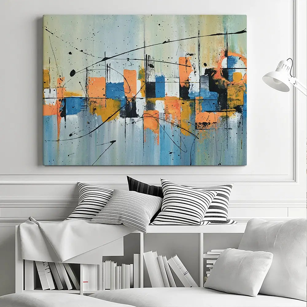 Black Splat Canvas Print Black Splat Canvas Print wall art product Art Print Shop