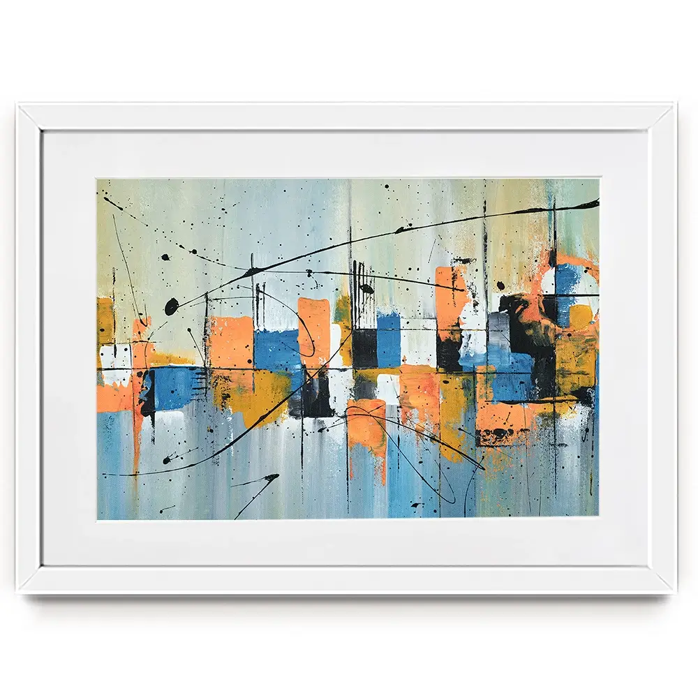 Black Splat Framed Art Print Black Splat Framed Art Print wall art product Art Print Shop