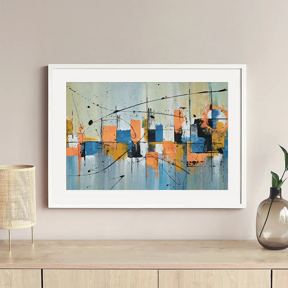 Black Splat Framed Art Print Black Splat Framed Art Print wall art product Art Print Shop