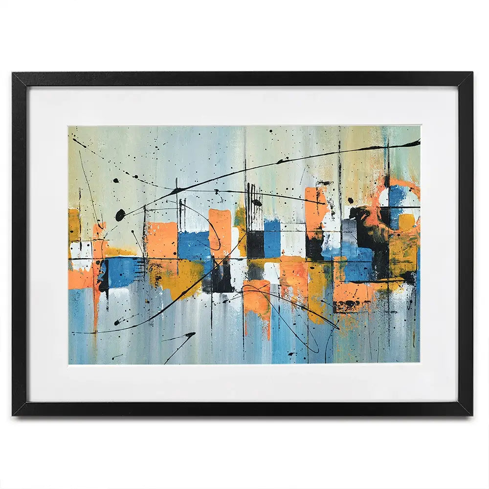 Black Splat Framed Art Print Black Splat Framed Art Print wall art product Art Print Shop