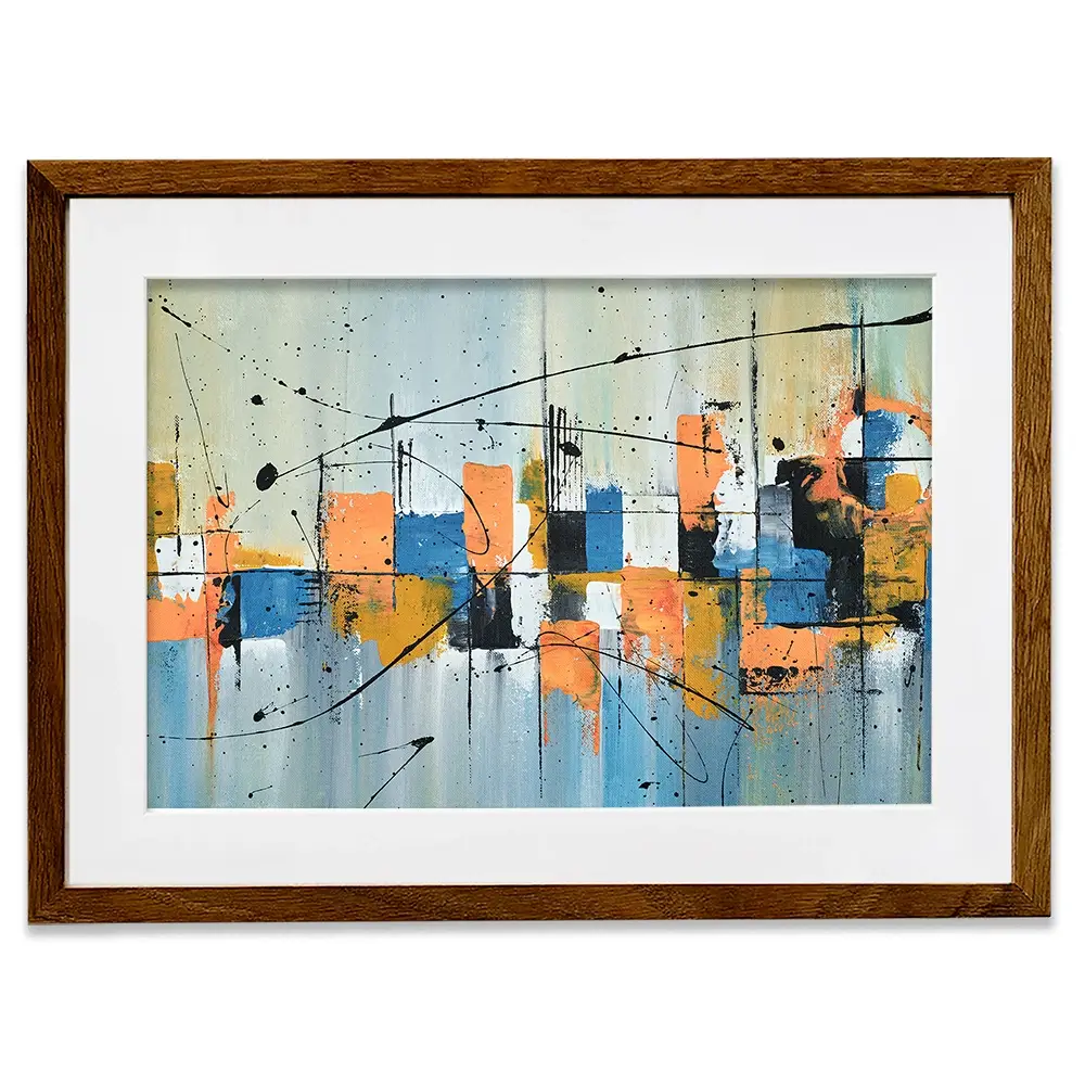 Black Splat Framed Art Print Black Splat Framed Art Print wall art product Vex Ryder / Shutterstock