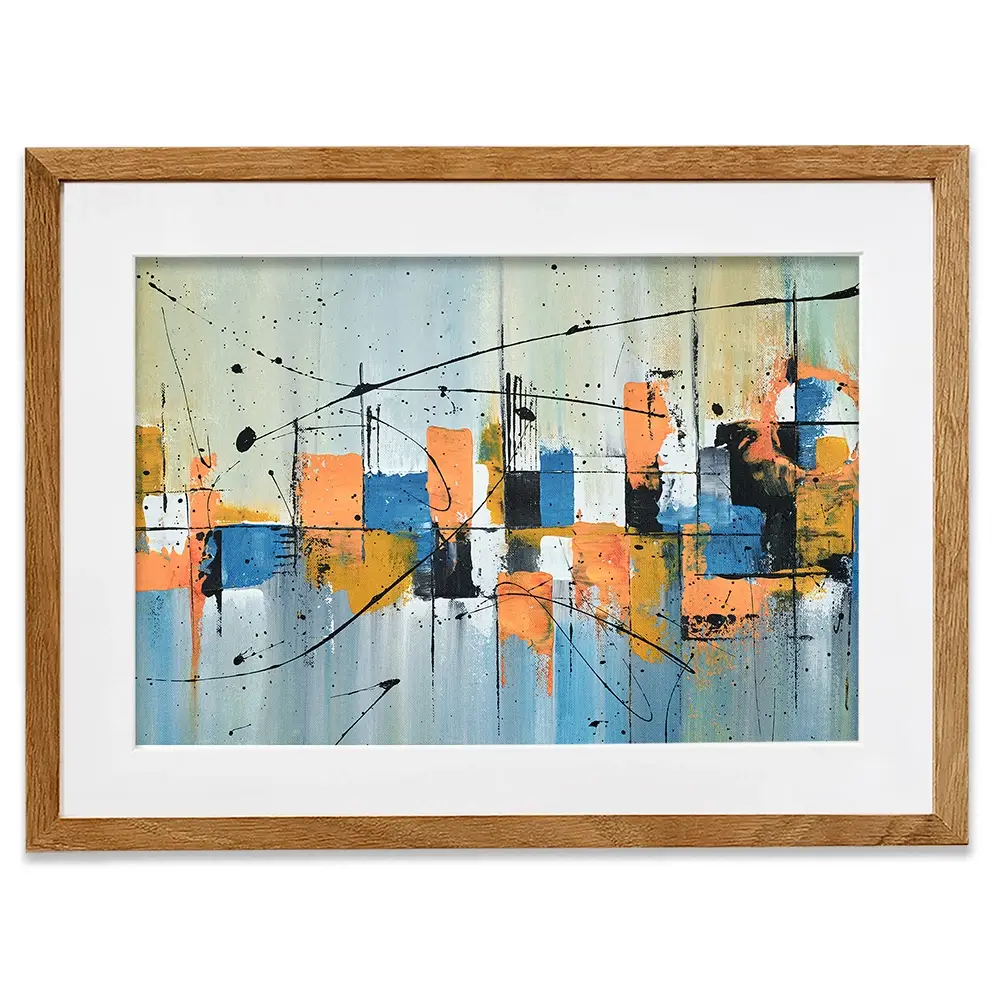Black Splat Framed Art Print Black Splat Framed Art Print wall art product Vex Ryder / Shutterstock