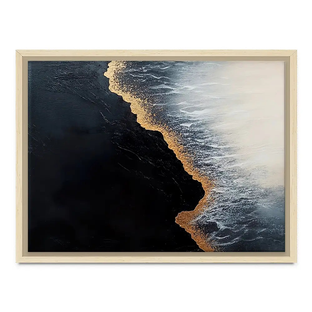 Black Wave Canvas Print Black Wave Canvas Print wall art product Violeta Allaberdieva