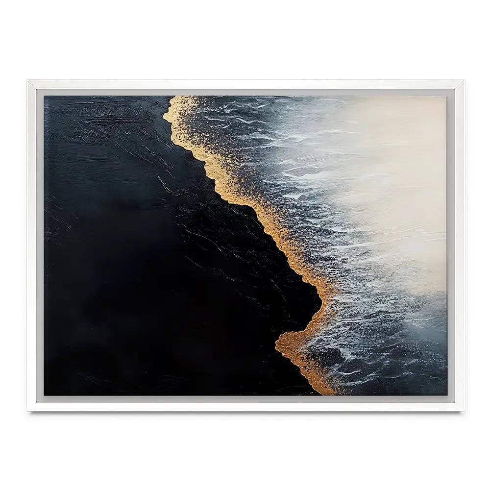 Black Wave Canvas Print Black Wave Canvas Print wall art product Violeta Allaberdieva