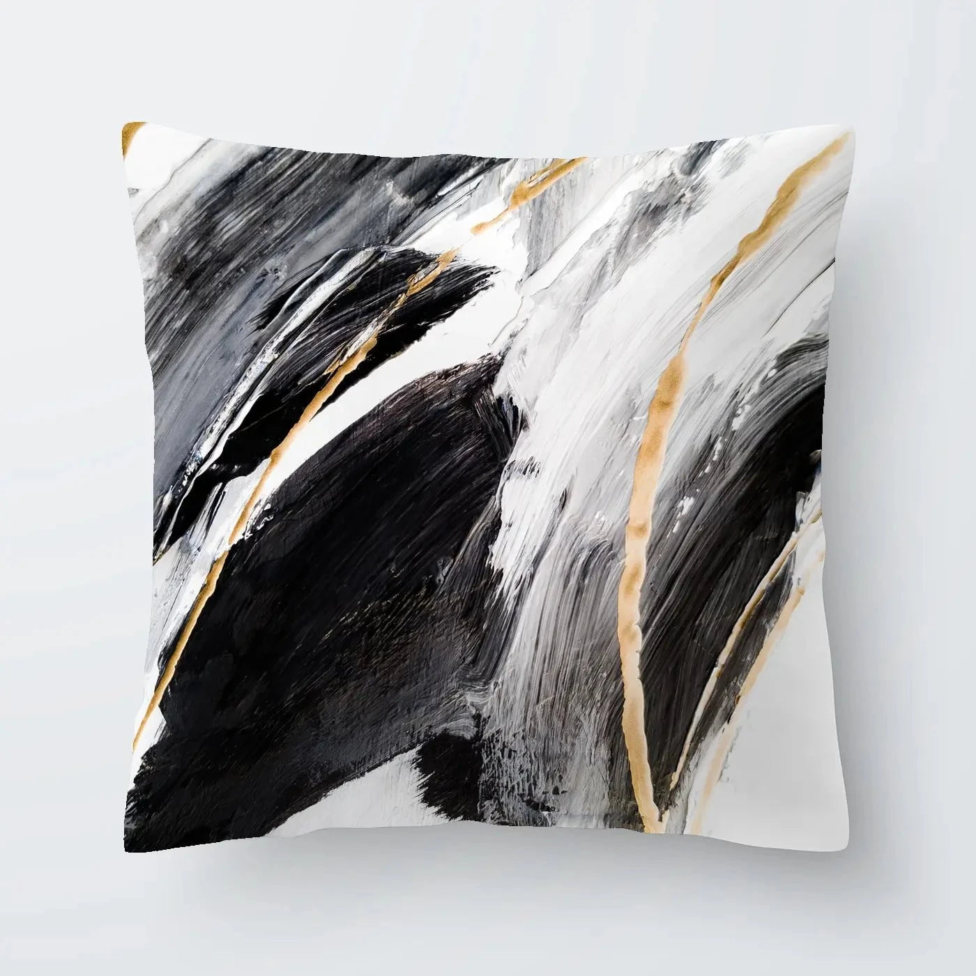 Black White And Grey Cushion Black White And Grey Cushion wall art product Adelina ART / Shutterstock