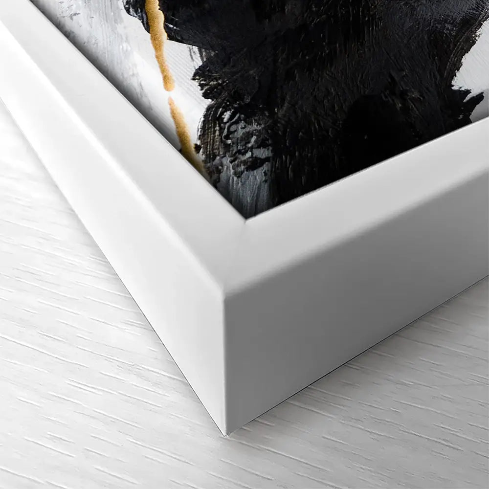 Black White And Grey Square Canvas Print Black White And Grey Square Canvas Print wall art product Adelina ART / Shutterstock
