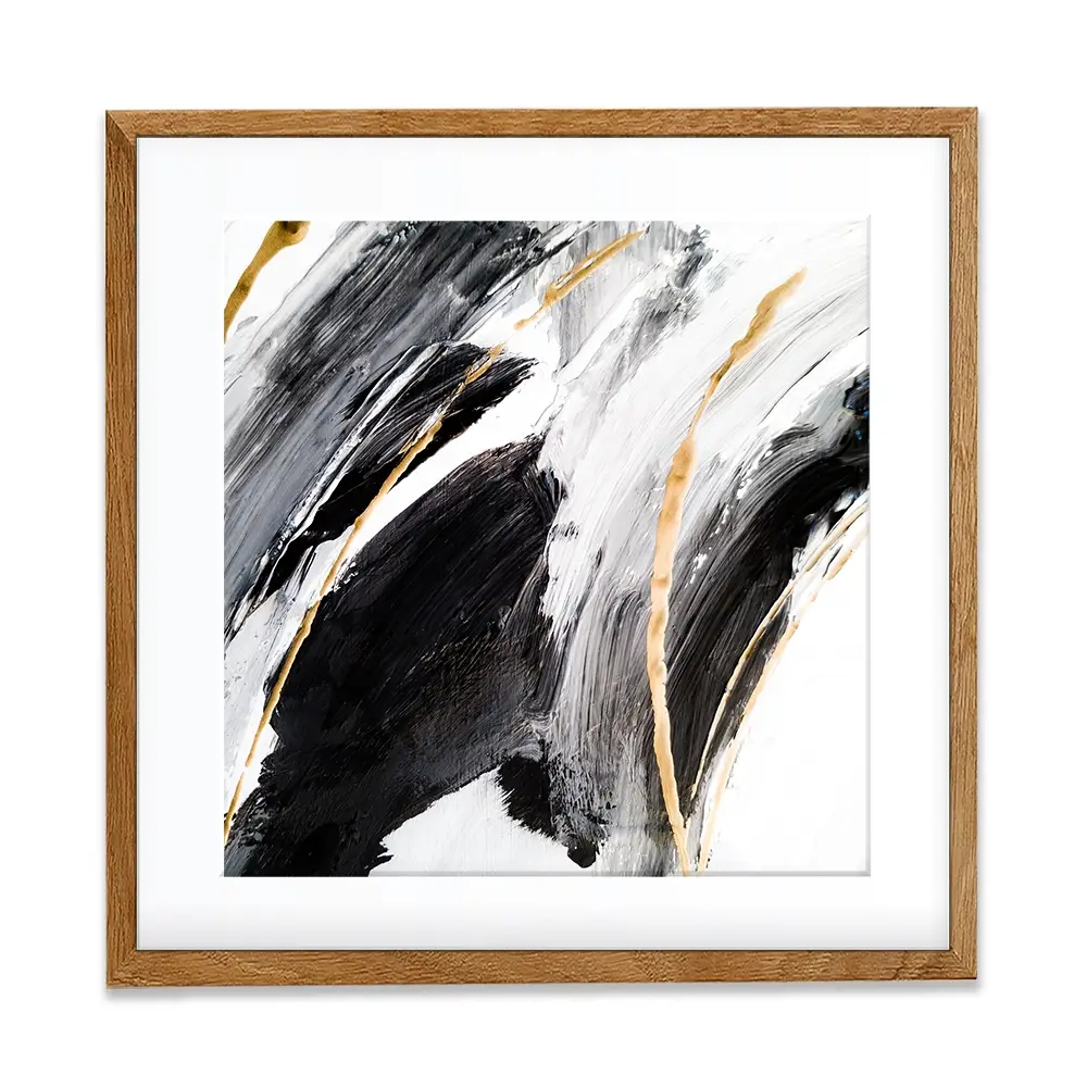 Black White And Grey Square Framed Art Print Black White And Grey Square Framed Art Print wall art product Adelina ART / Shutterstock