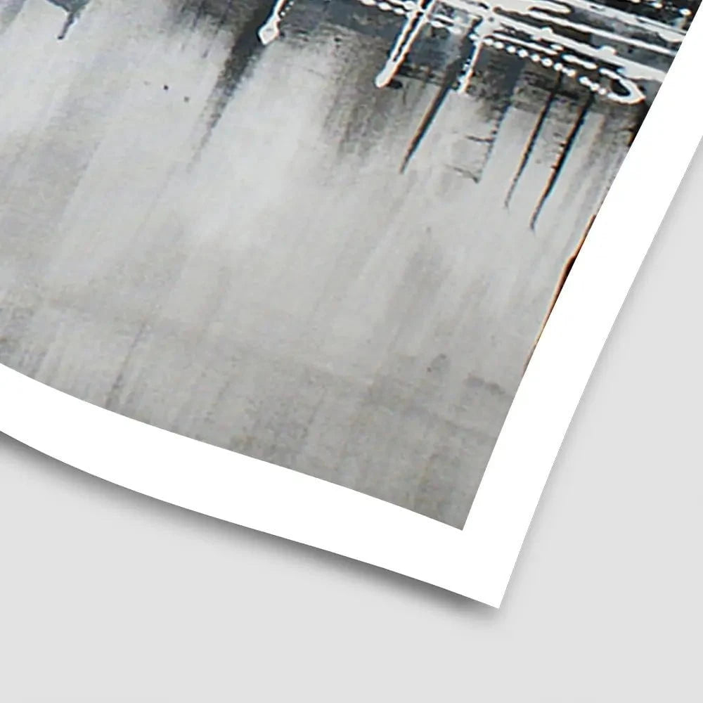 Black White City Art Print Black White City Art Print wall art product Maria Moretti