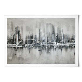 Black White City Art Print Black White City Art Print wall art product Maria Moretti