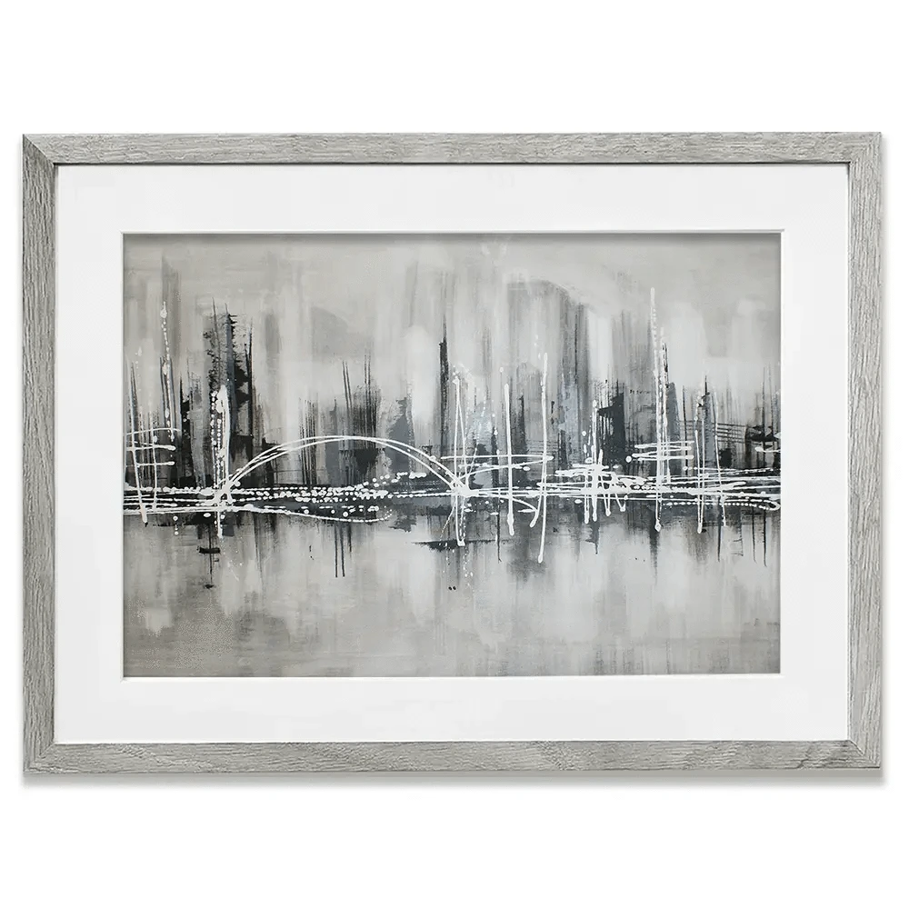 Black White City Framed Art Print Black White City Framed Art Print wall art product Maria Moretti