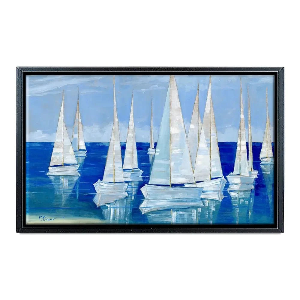 Blanco Beach Sailboats Canvas Print Blanco Beach Sailboats Canvas Print wall art product Paul Brent - Independent