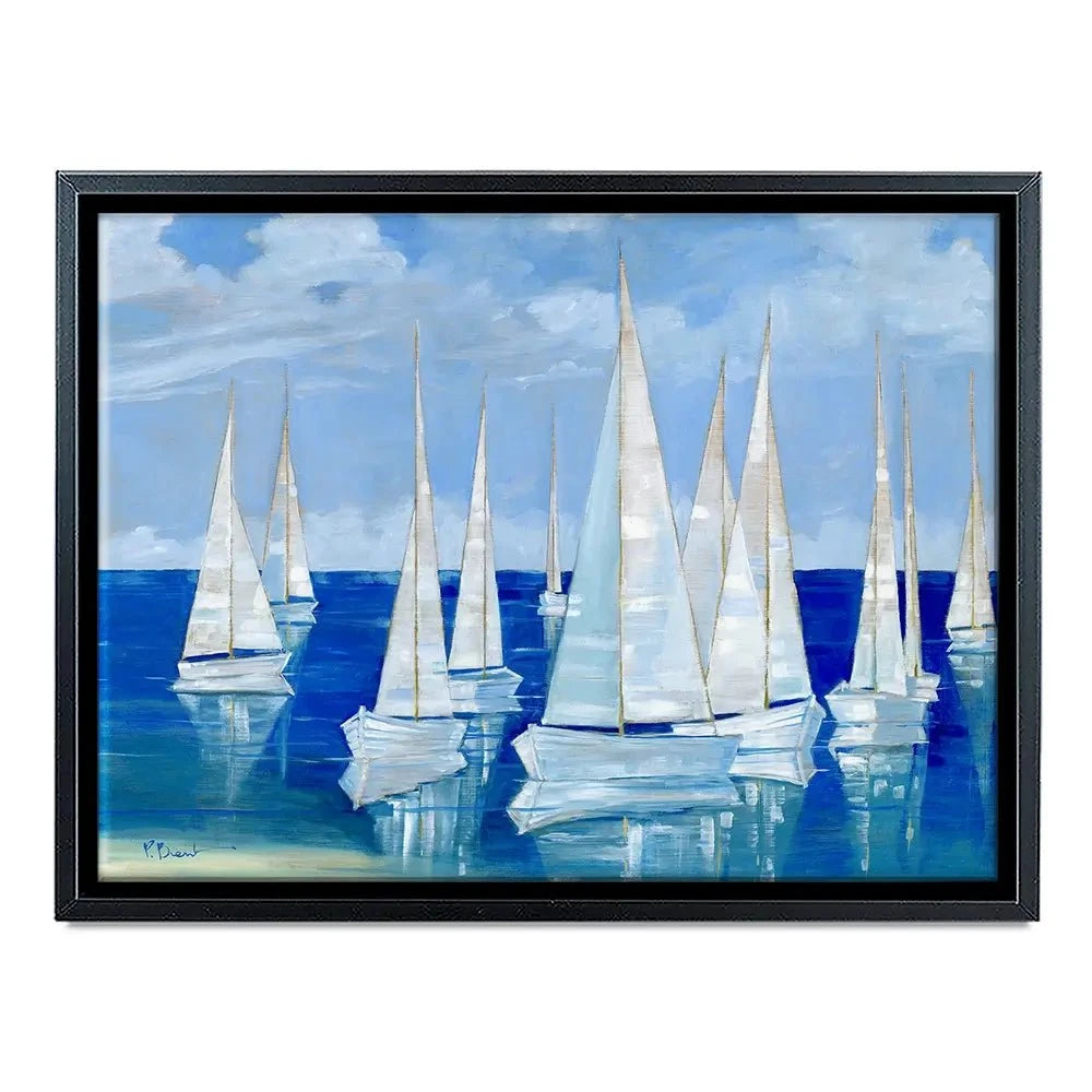 Blanco Beach Sailboats Canvas Print Blanco Beach Sailboats Canvas Print wall art product Paul Brent - Independent