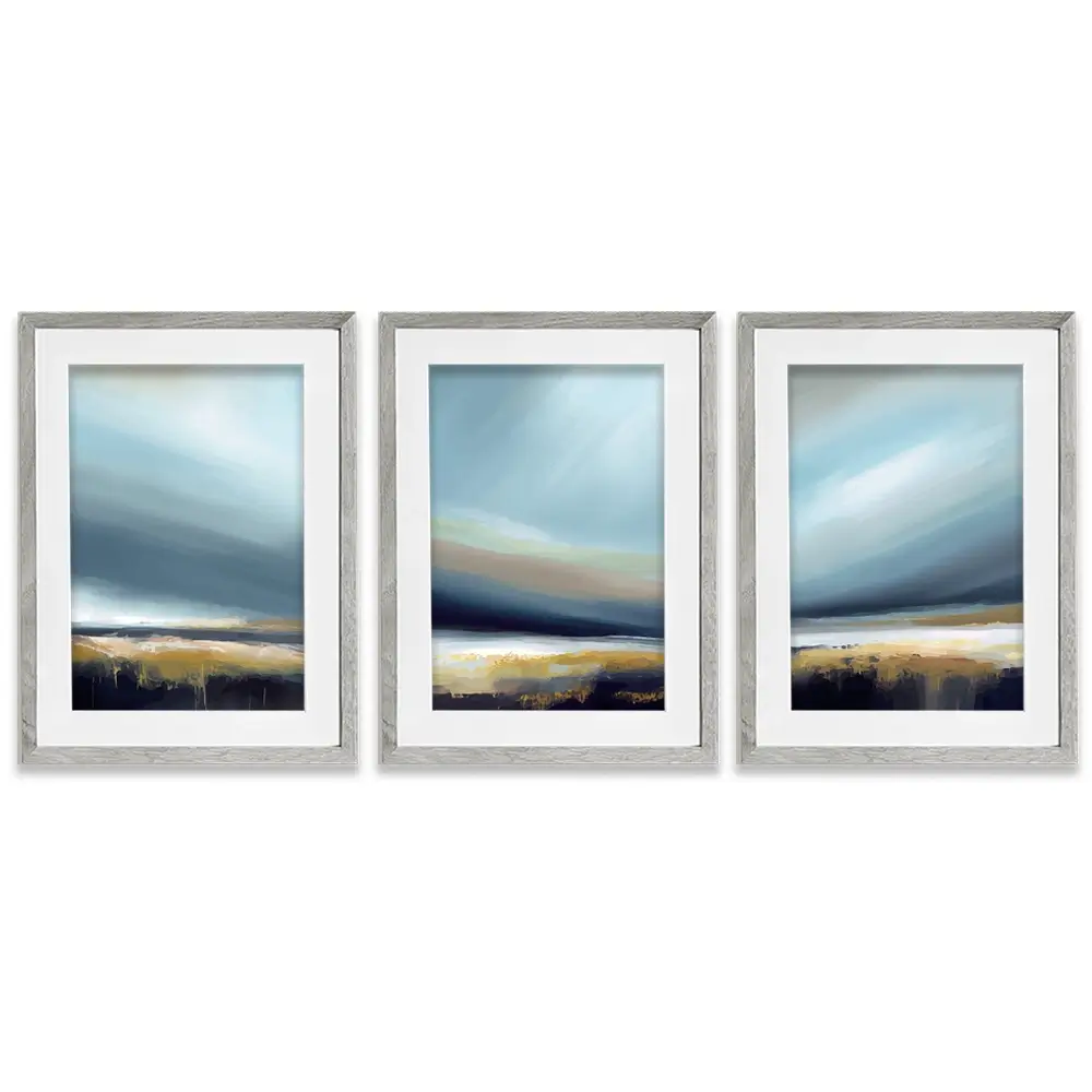 Blended Sky Framed Art Print Trio Blended Sky Framed Art Print Trio wall art product Art Print Shop