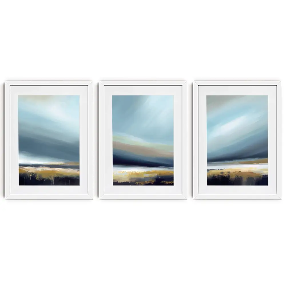 Blended Sky Framed Art Print Trio Blended Sky Framed Art Print Trio wall art product Art Print Shop